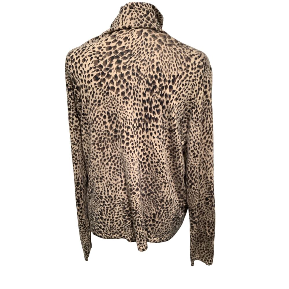 Talbots Women's Vintage XL Cheetah Print Turtleneck – Mobwife, Luxe, Statement - Picture 3 of 9